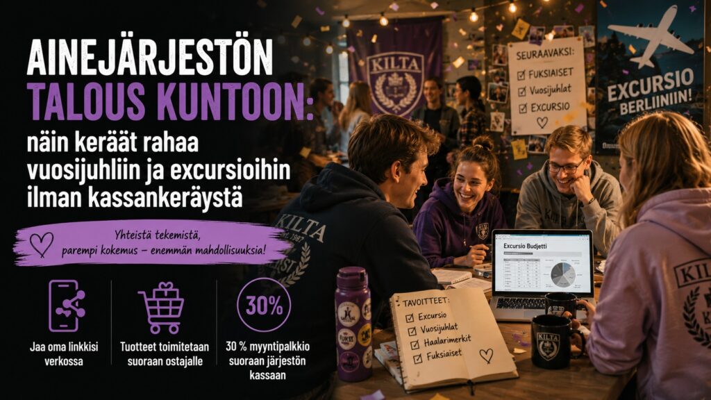 Ainejärjestön vuosijuhlat ja excursiot